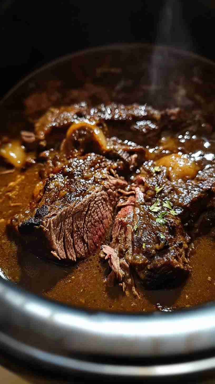 Hearty Crock Pot Beef Arm Roast with Gravy
