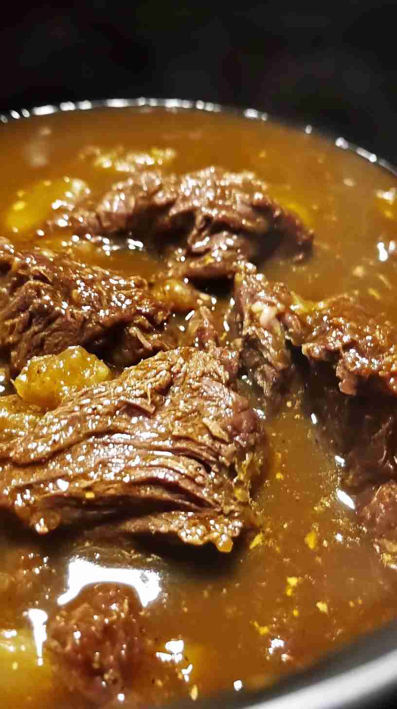 Hearty Crock Pot Beef Arm Roast with Gravy