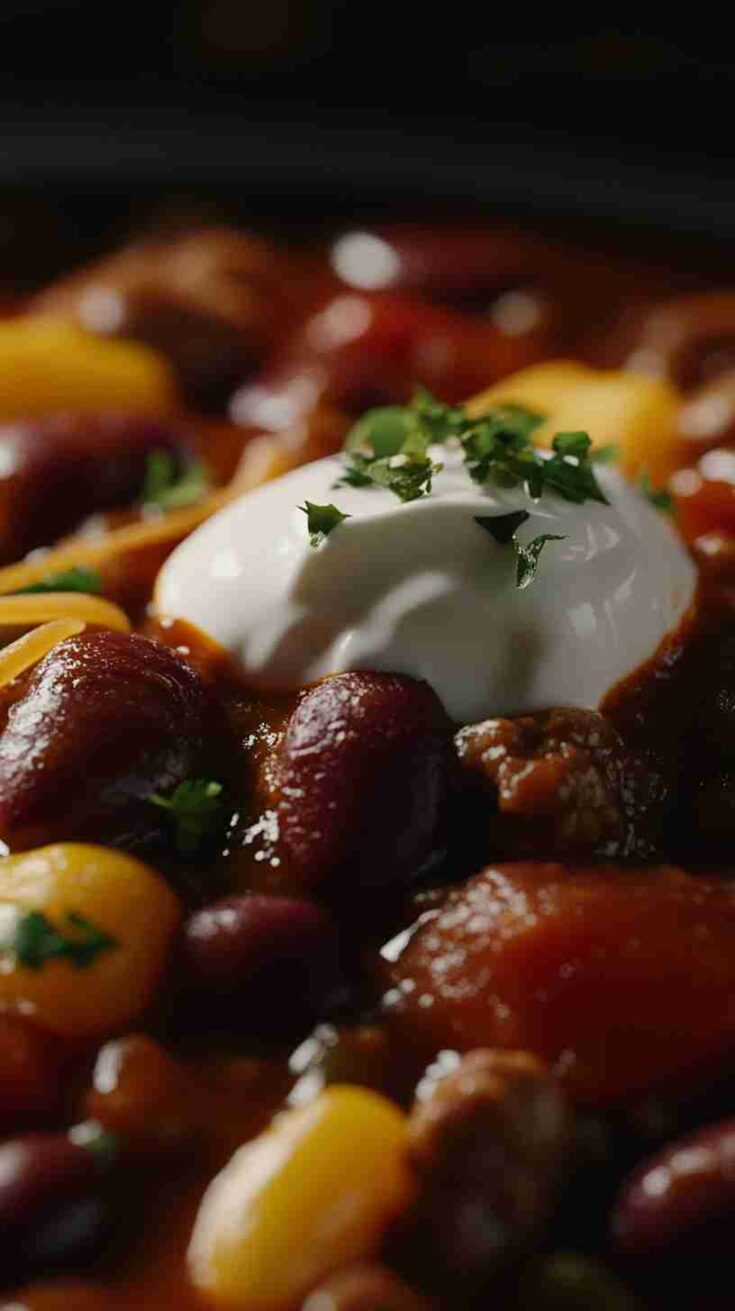 Hearty Crock Pot Chili with Beans