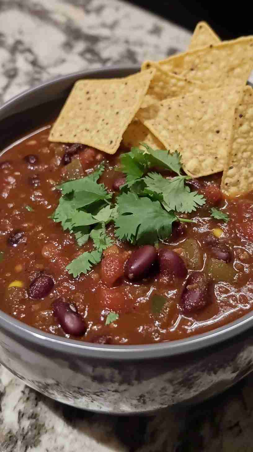 Hearty Crock Pot Chili with Beans