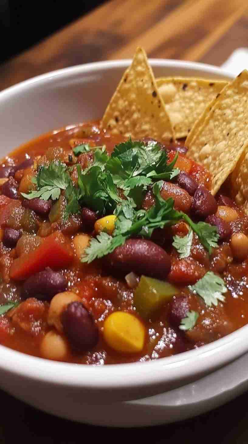 Hearty Crock Pot Chili with Beans