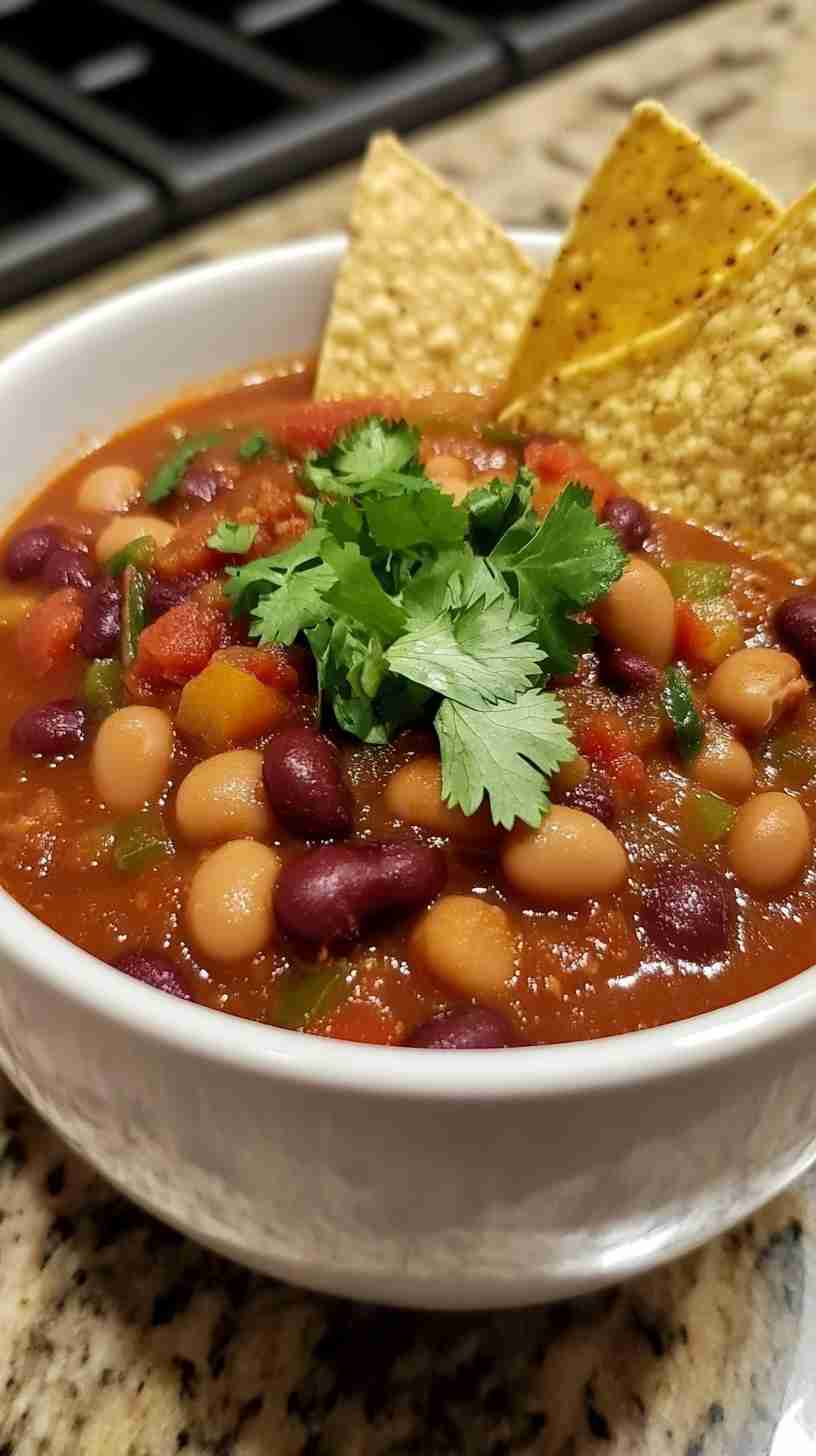 Hearty Crock Pot Chili with Beans