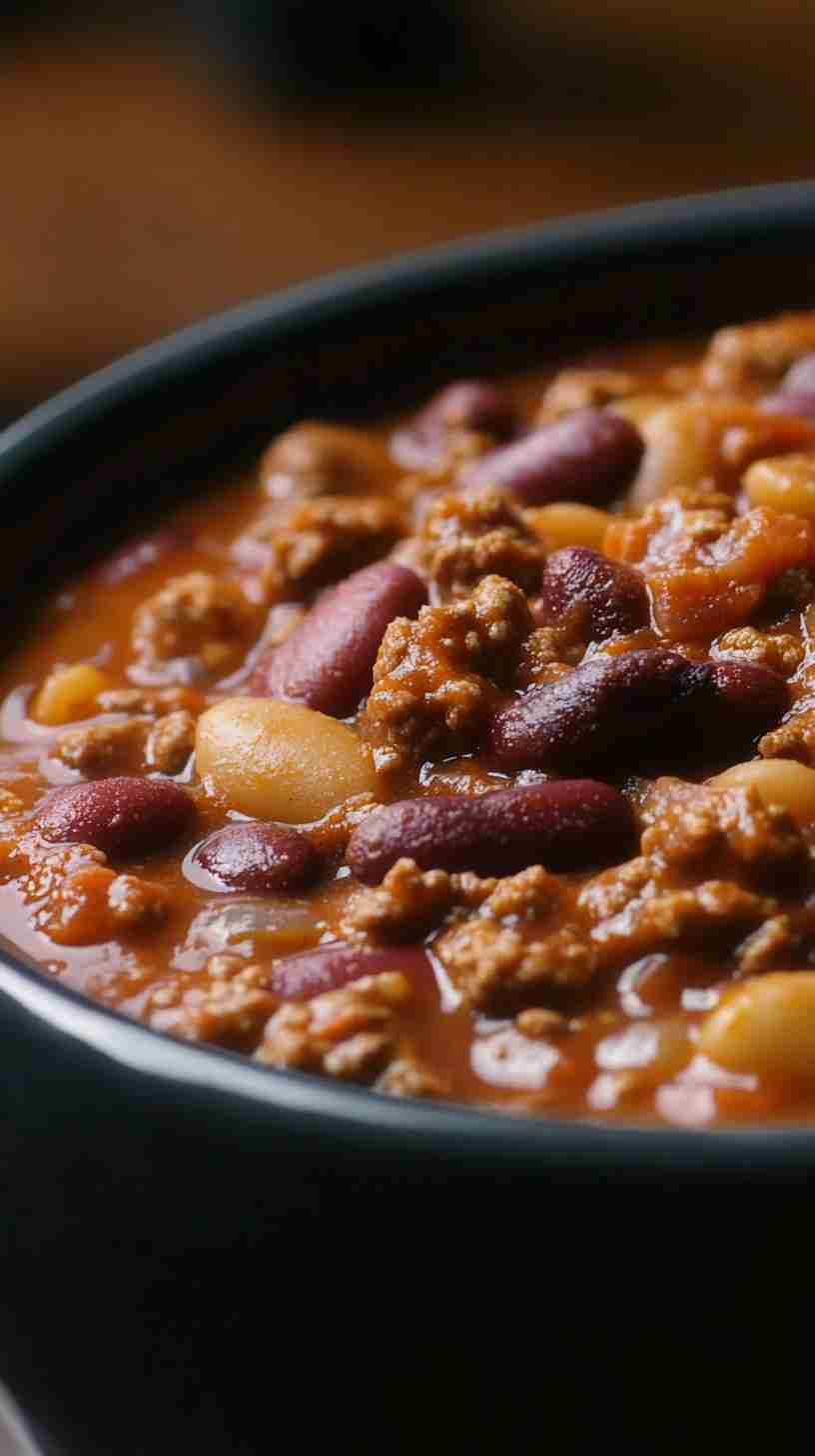 Hearty Crock Pot Chili with Beans