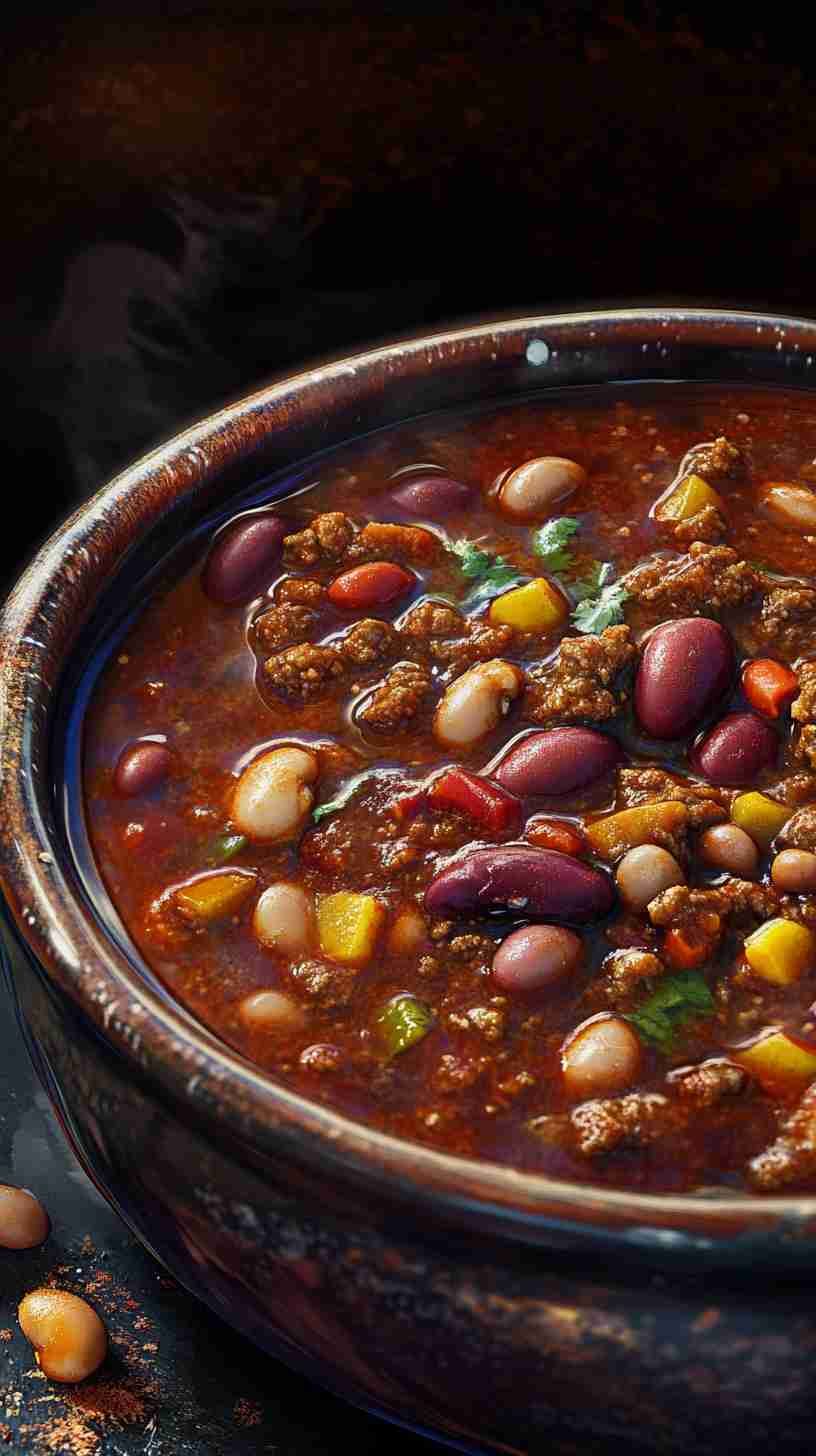 Hearty Crock Pot Chili with Beans