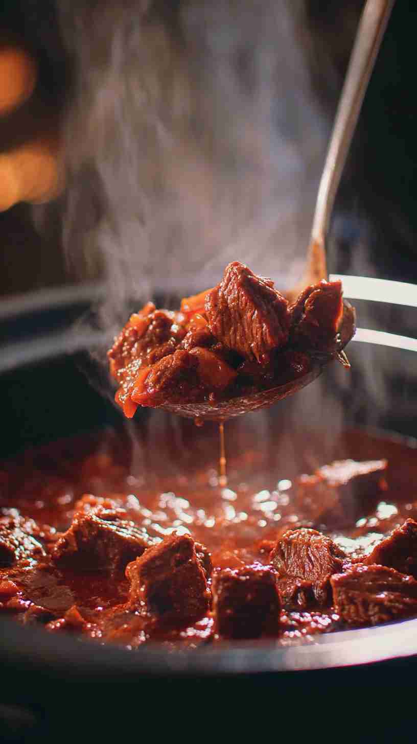 Hearty Crockpot Beef Chili