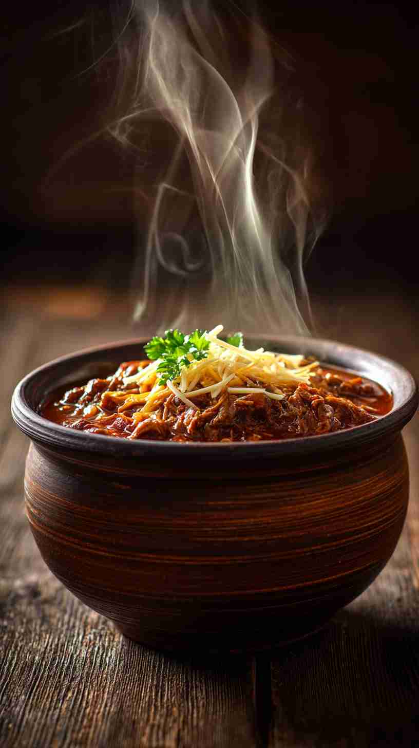 Hearty Crockpot Beef Chili