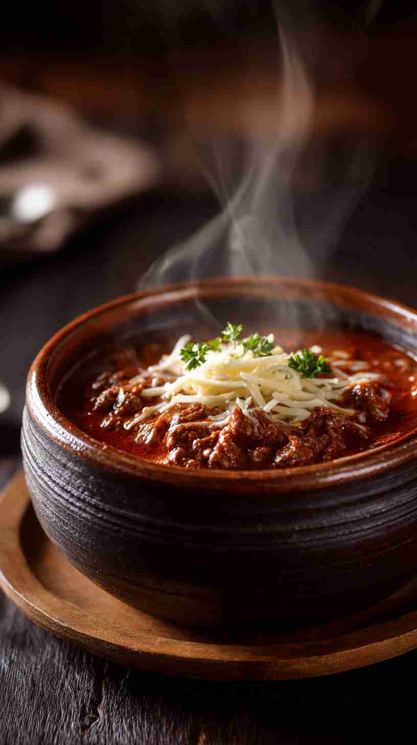 Hearty Crockpot Beef Chili