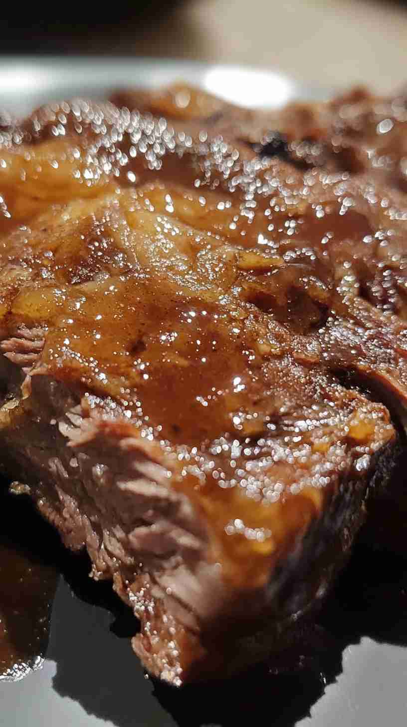 Juicy Slow Cooker Beef Arm Roast with Red Wine Sauce