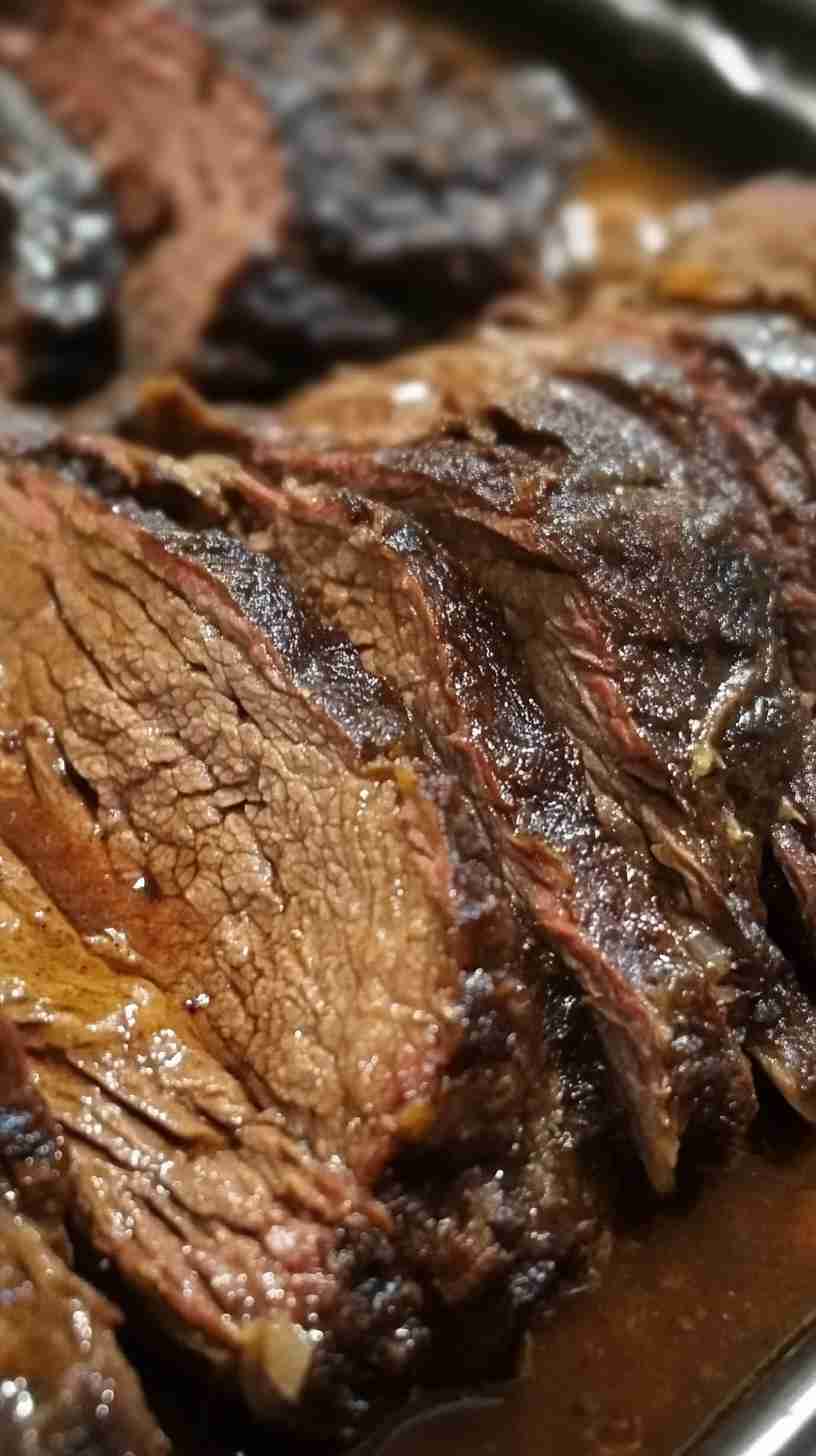 Juicy Slow Cooker Beef Arm Roast with Red Wine Sauce