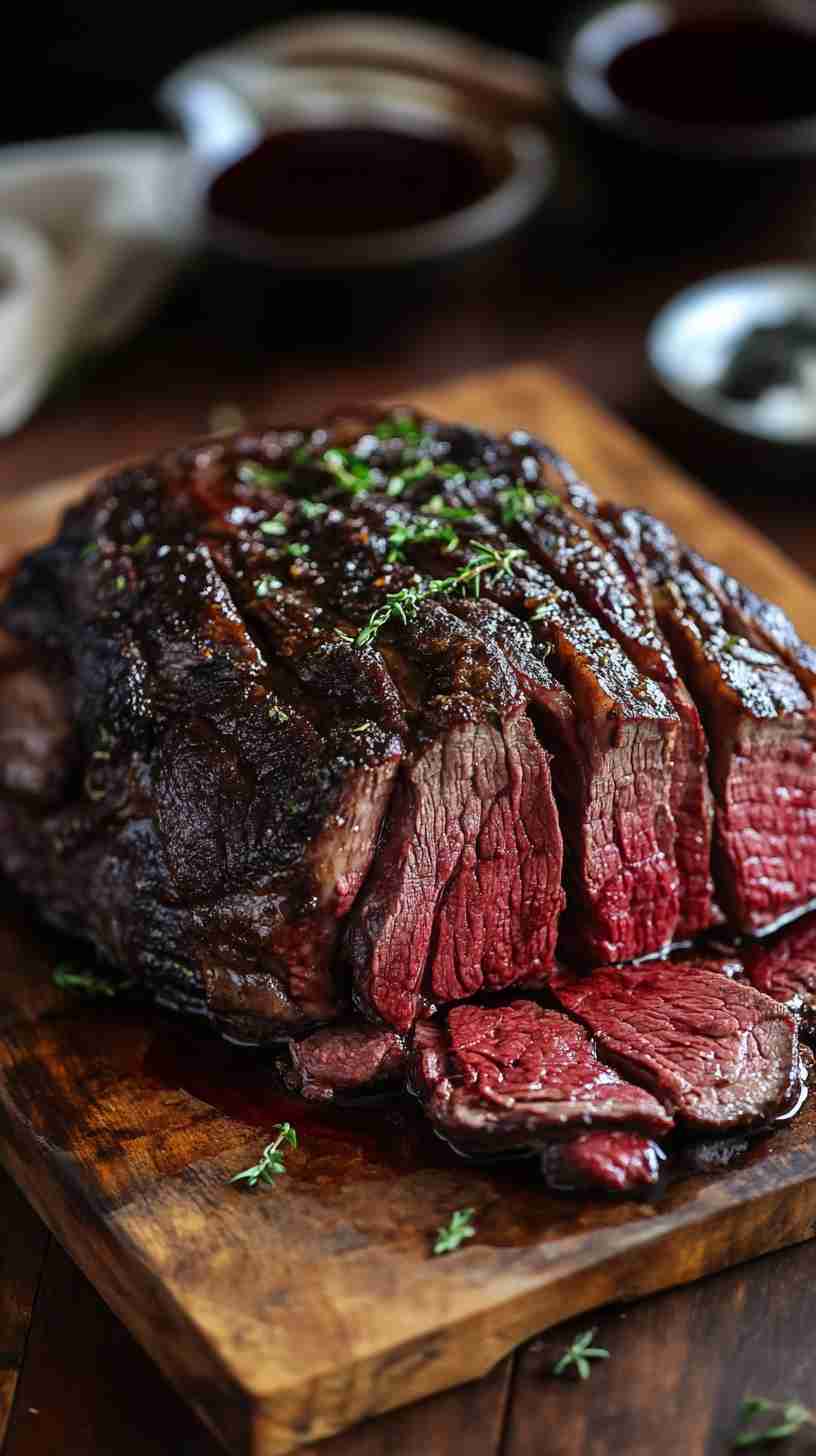 Juicy Slow Cooker Beef Arm Roast with Red Wine Sauce