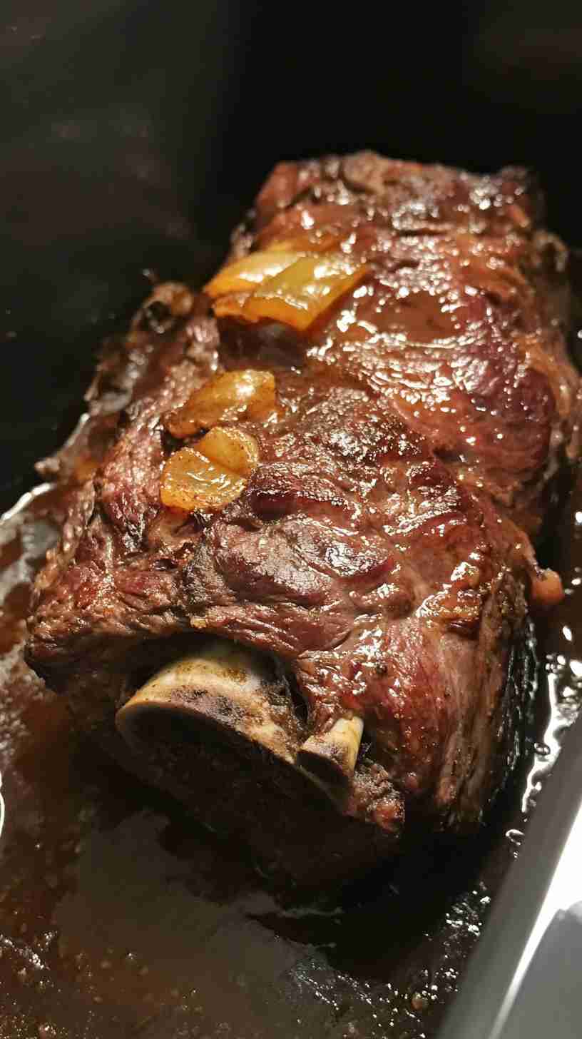 Juicy Slow Cooker Beef Arm Roast with Red Wine Sauce
