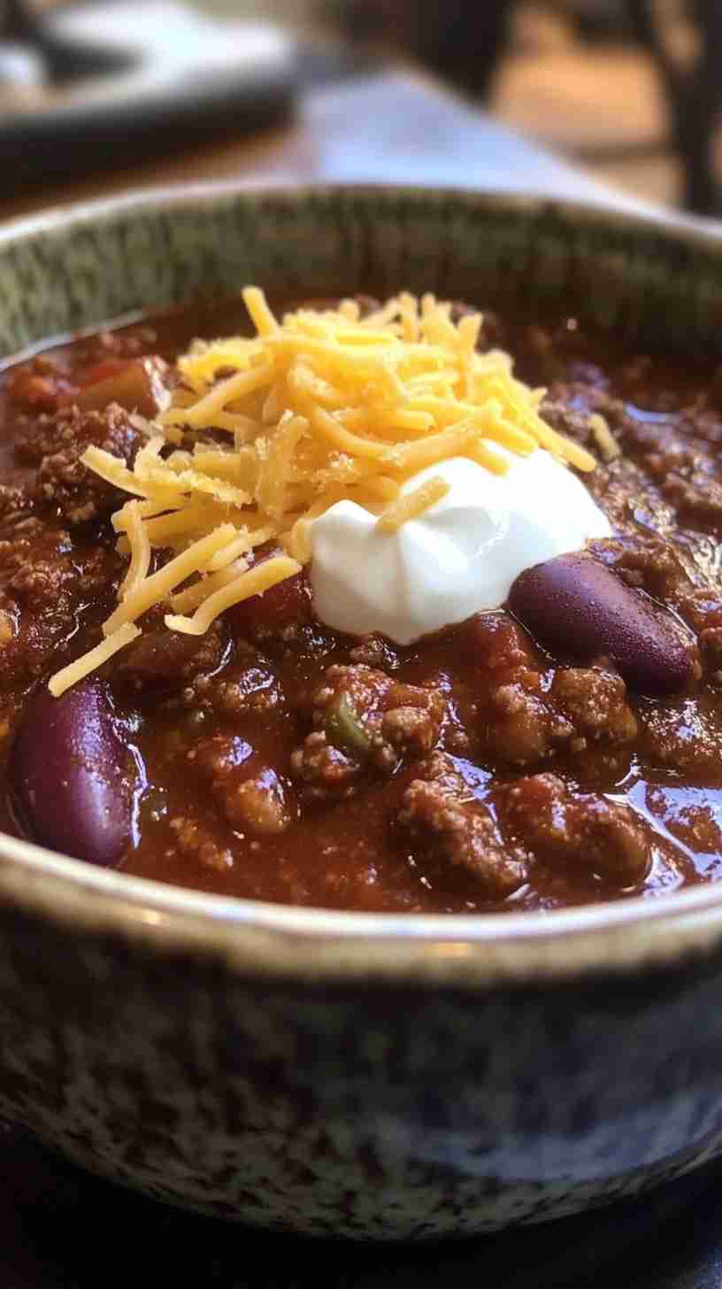 Rich & Flavorful Slow Cooker Chili