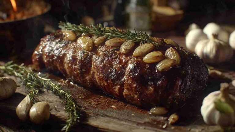 Savory Garlic Herb Arm Roast in the Slow Cooker