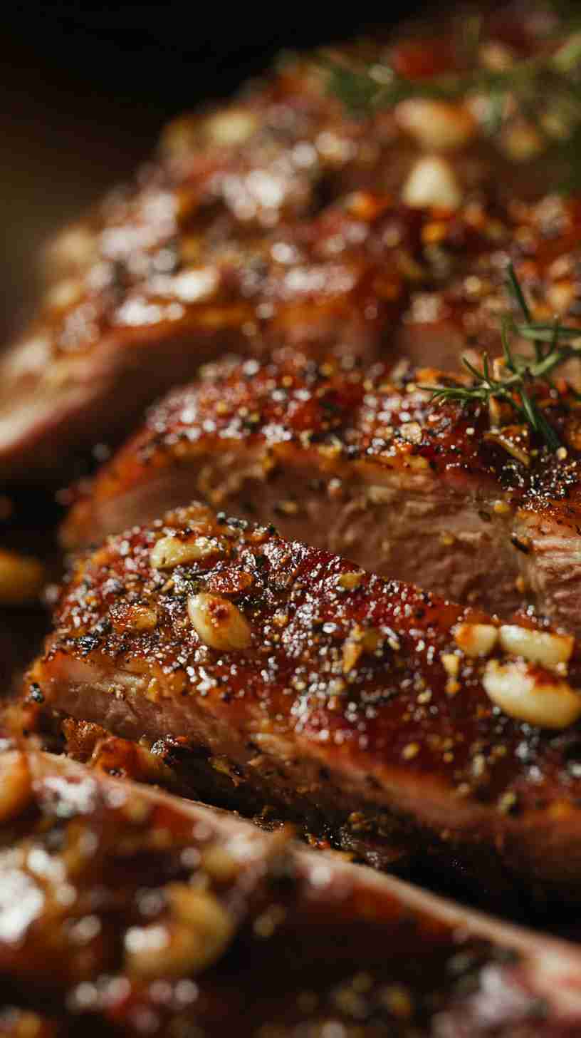 Savory Garlic Herb Arm Roast in the Slow Cooker