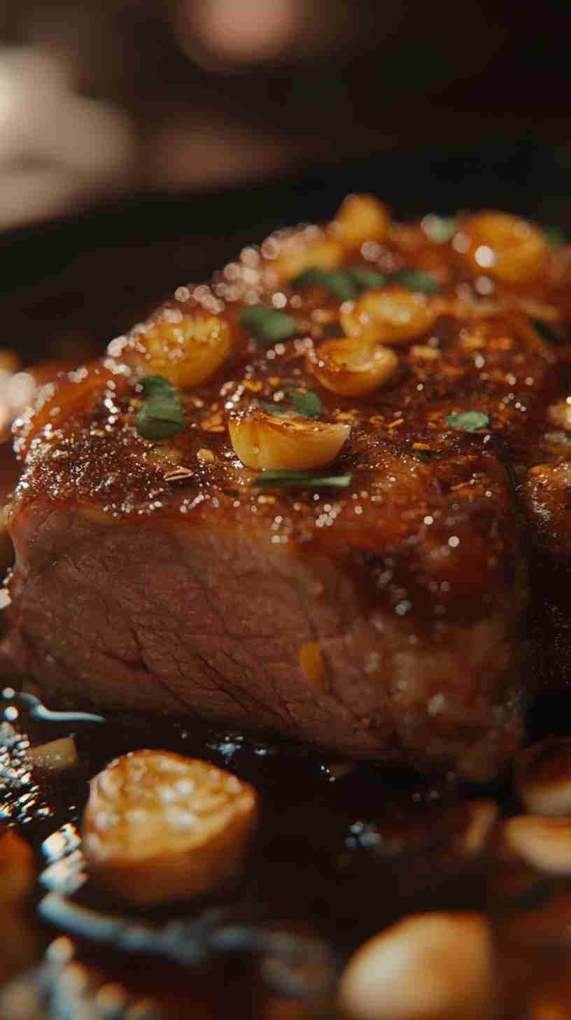 Savory Garlic Herb Arm Roast in the Slow Cooker