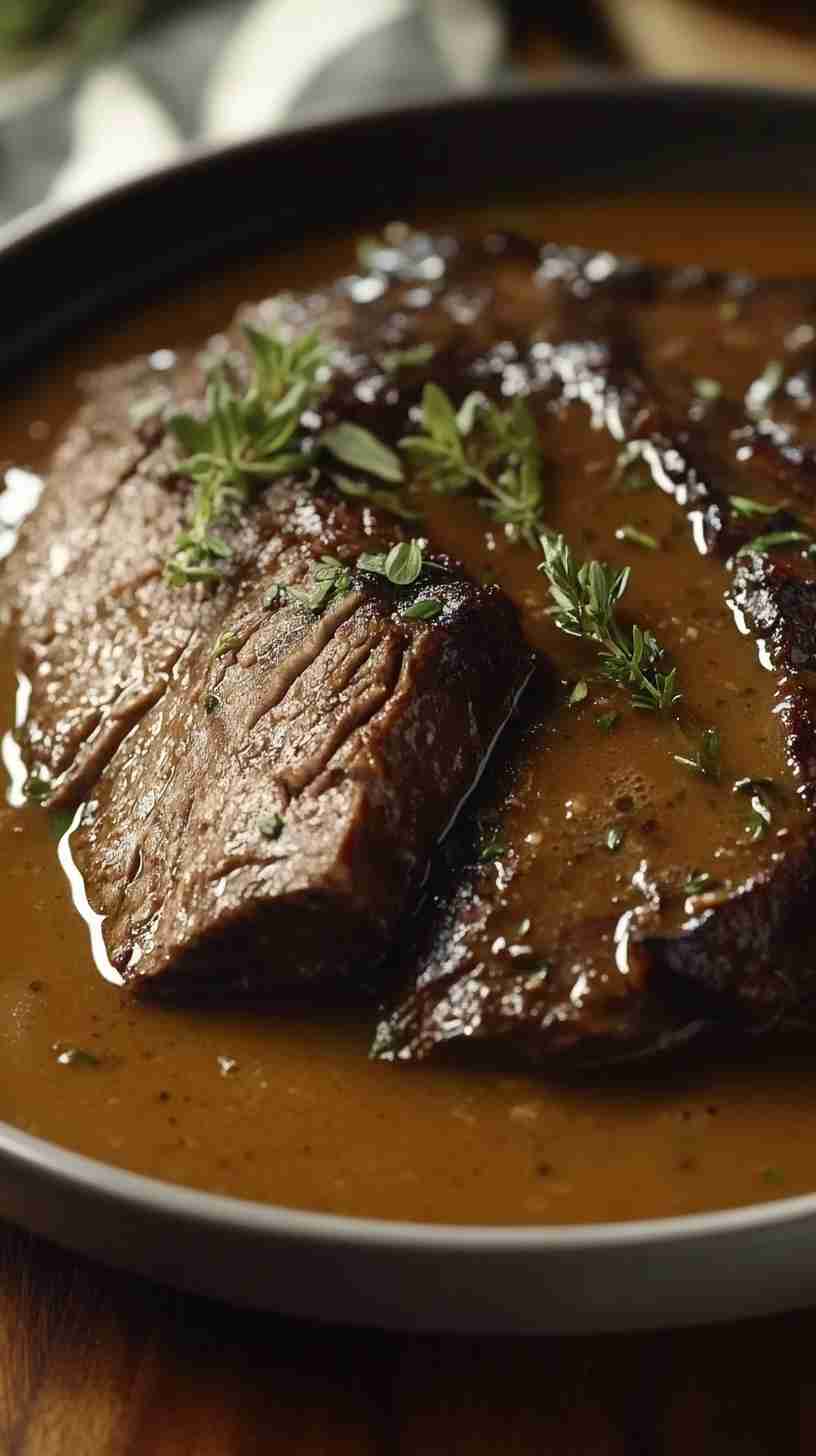 Savory Garlic Herb Crock Pot Roast