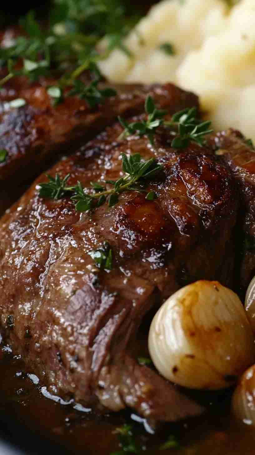 Savory Garlic Herb Crock Pot Roast