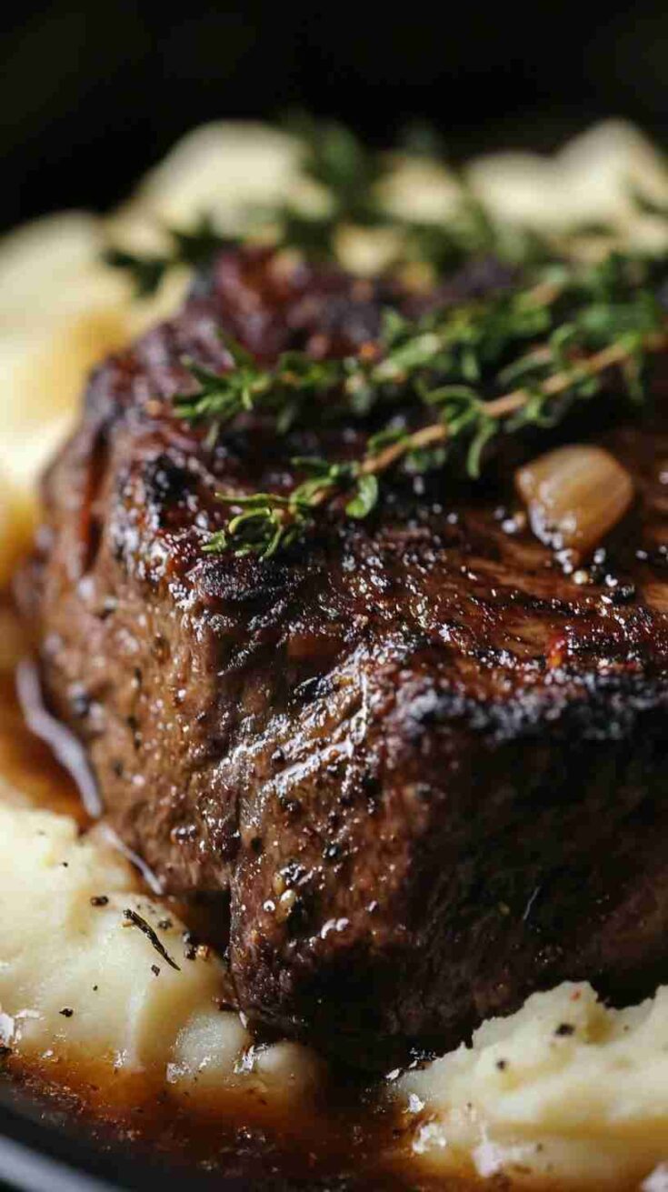 Savory Garlic Herb Crock Pot Roast