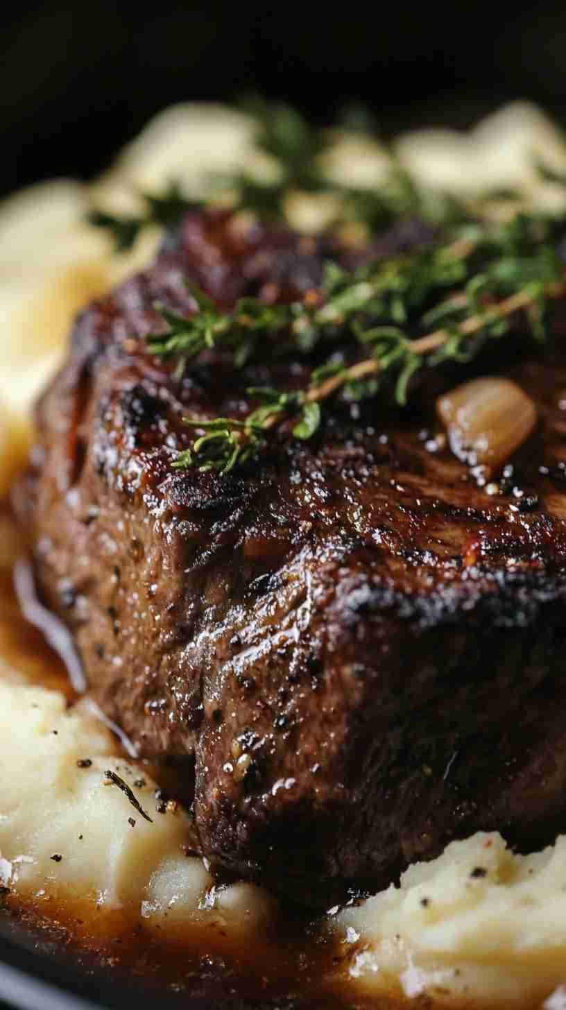 Savory Garlic Herb Crock Pot Roast