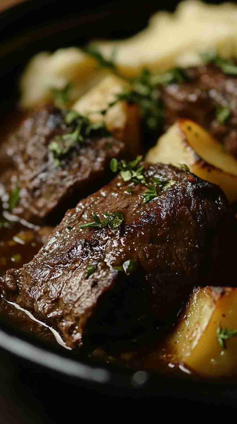 Savory Garlic Herb Crock Pot Roast