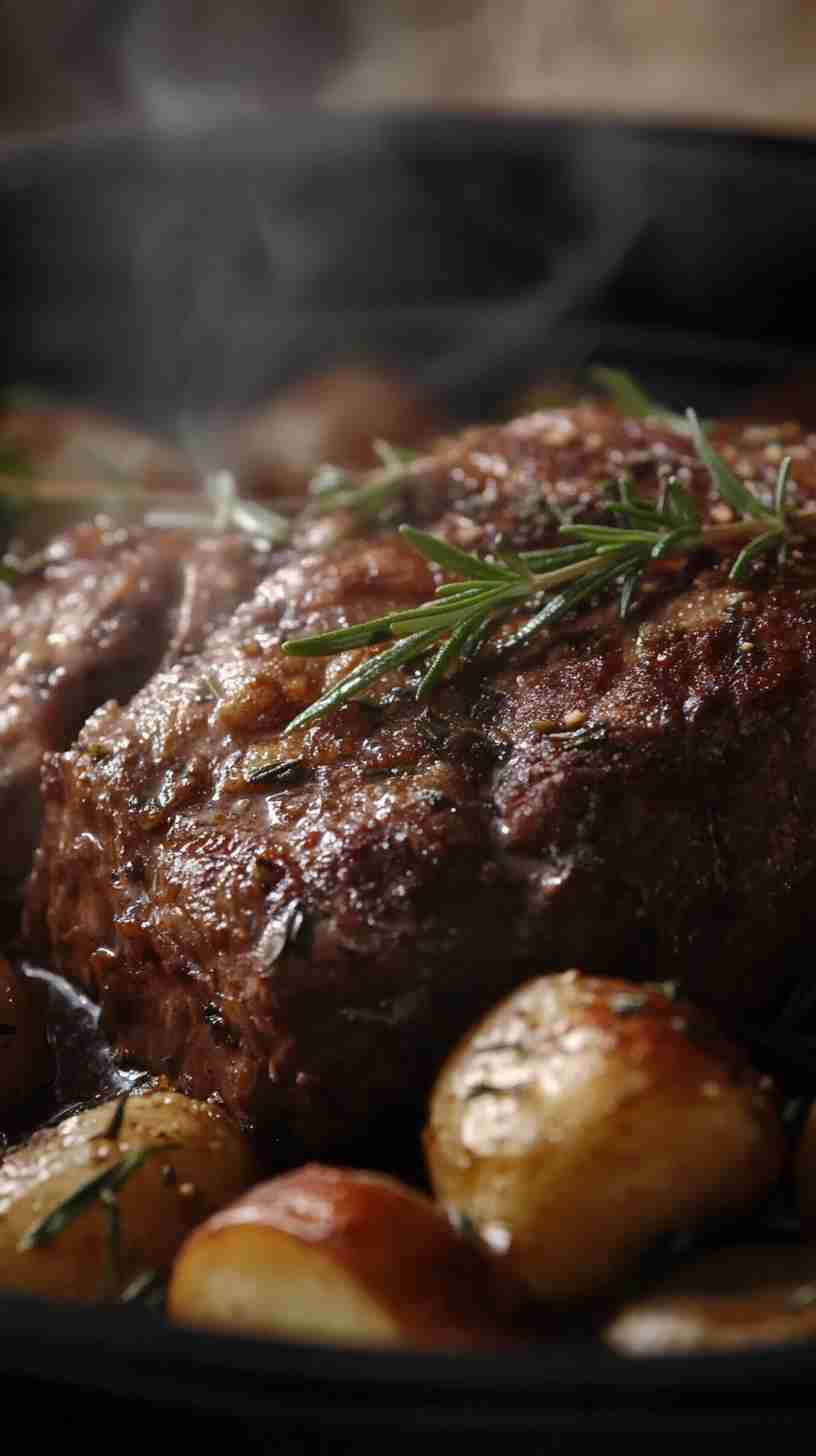 Savory Garlic Herb Crock Pot Roast