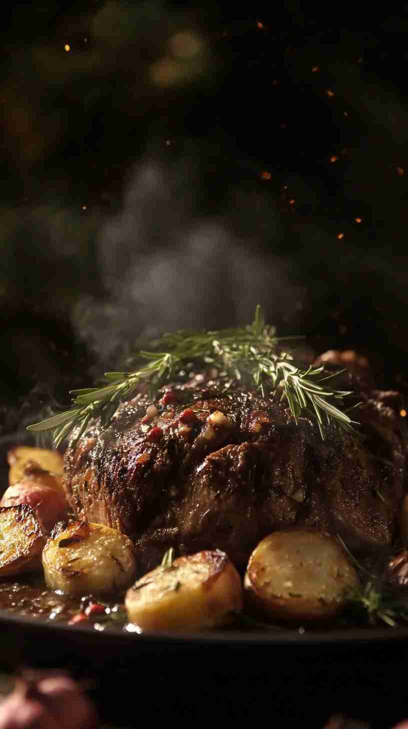 Savory Garlic Herb Crock Pot Roast