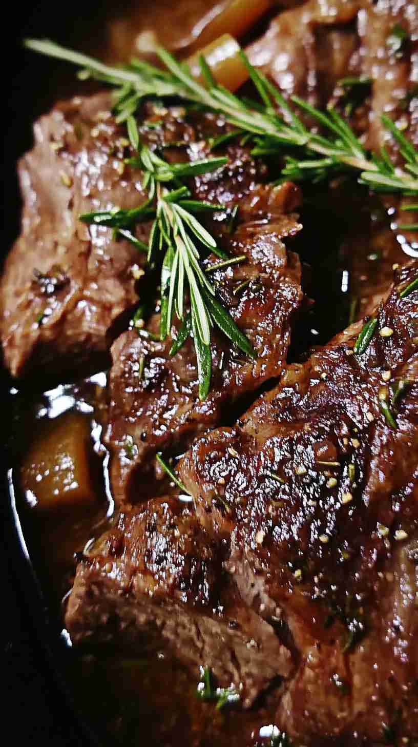 Savory Garlic Herb Crock Pot Roast