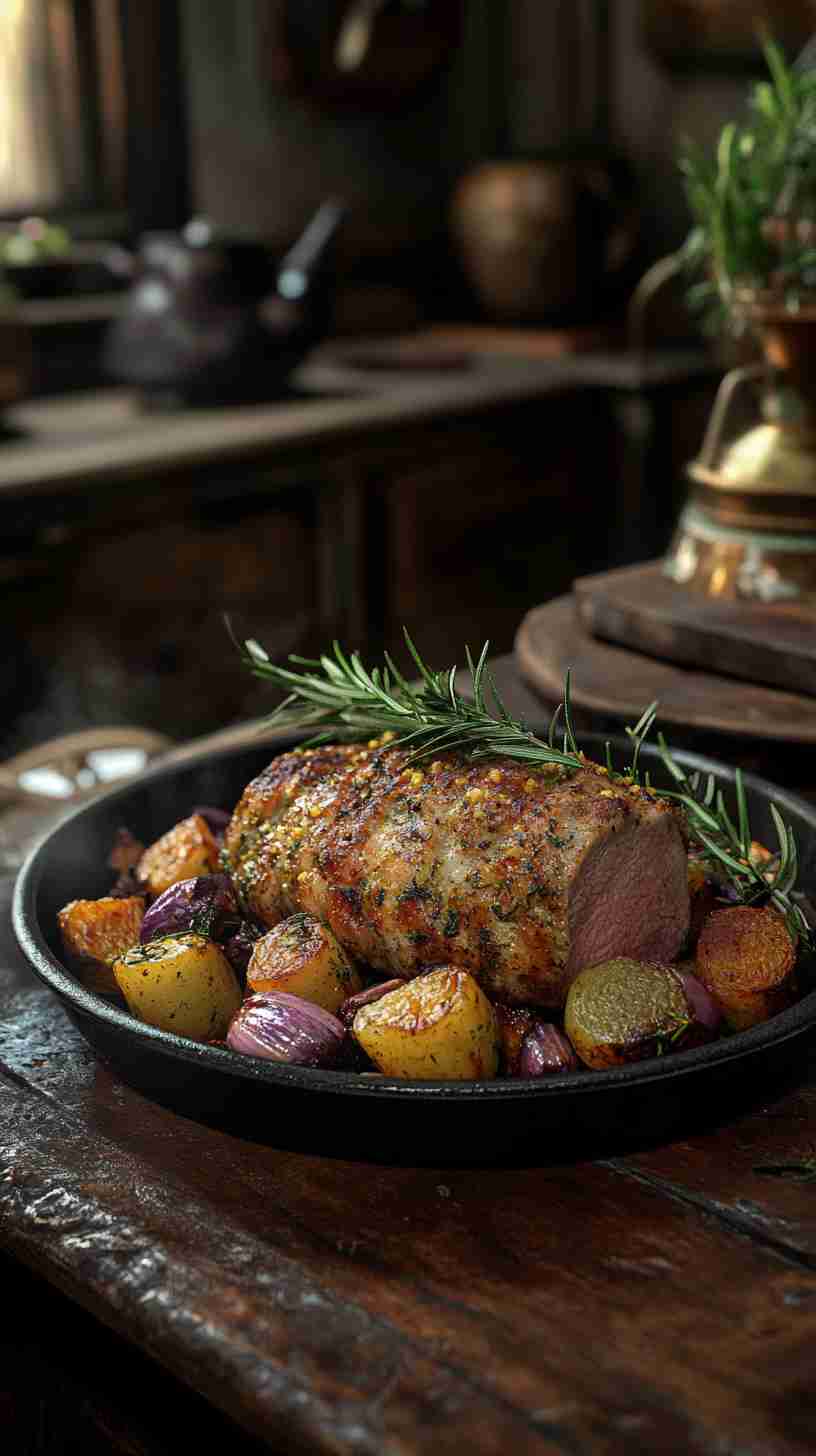 Savory Herb-Crusted Pork Tenderloin in the Crockpot