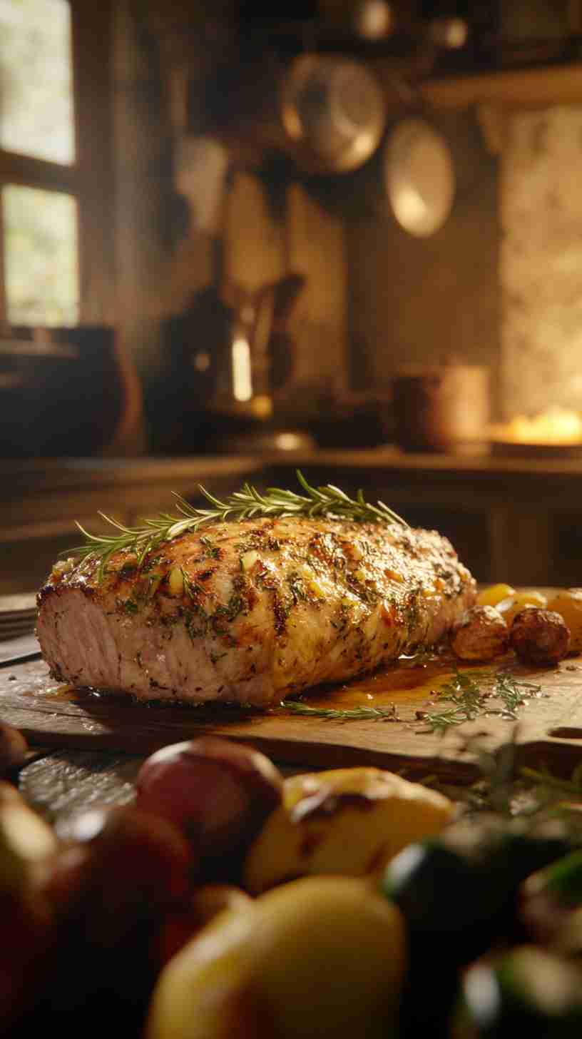 Savory Herb-Crusted Pork Tenderloin in the Crockpot