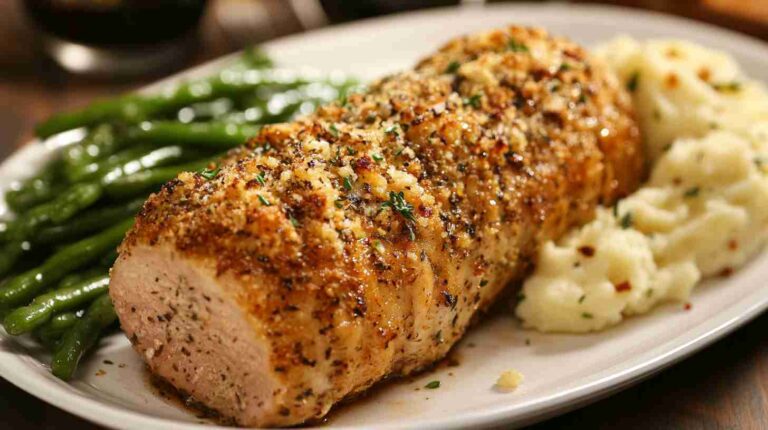 Savory Herb-Crusted Pork Tenderloin in the Crockpot