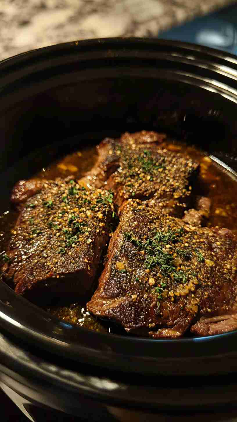 Simple Crock Pot Beef Arm Roast with Homemade Seasoning