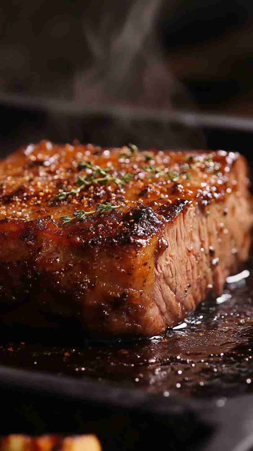 Slow Cooked BBQ Pork Roast with a Smoky Twist