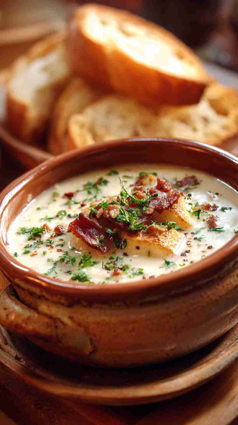 Slow-Cooked Crockpot Loaded Potato Soup