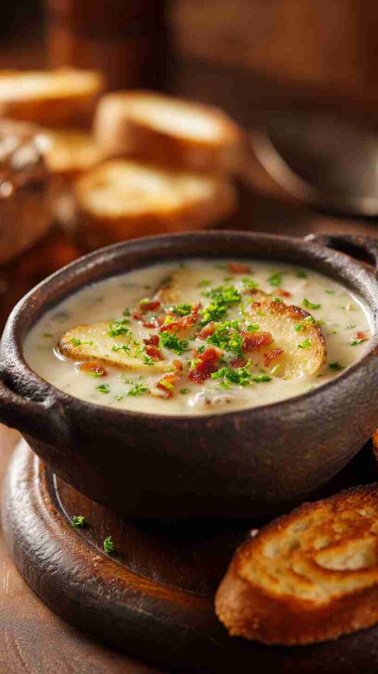 Slow-Cooked Crockpot Loaded Potato Soup