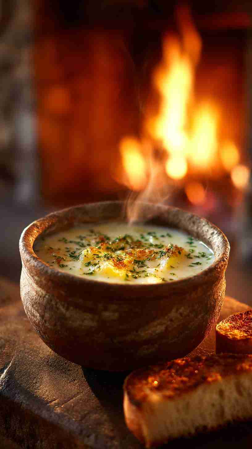 Slow-Cooked Crockpot Loaded Potato Soup