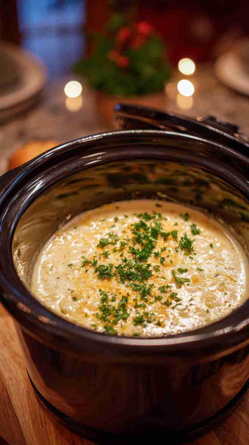 Slow-Cooked Crockpot Loaded Potato Soup