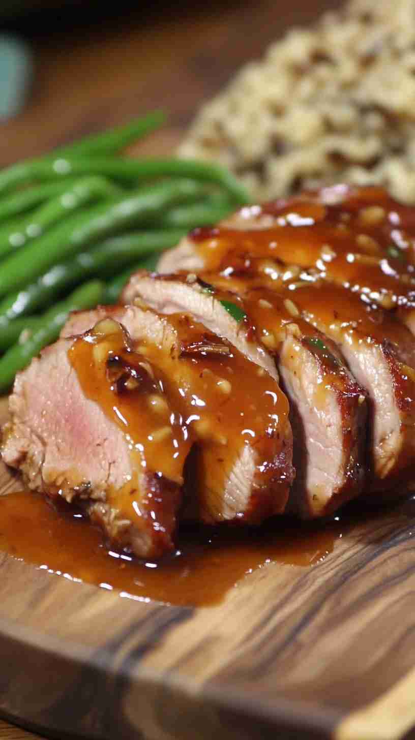 Slow Cooker Apple Cider Pork Tenderloin