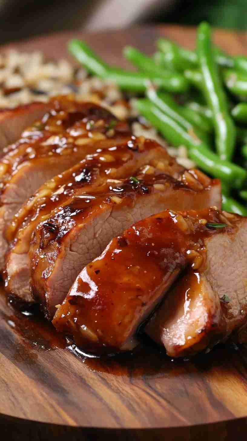 Slow Cooker Apple Cider Pork Tenderloin