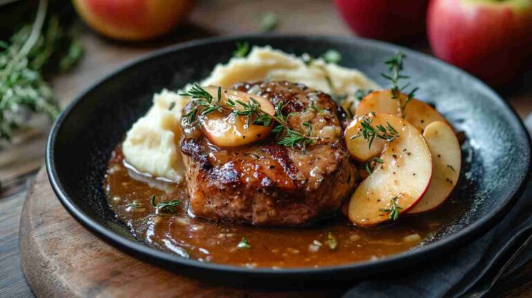 Slow Cooker Apple Cider Pork Tenderloin