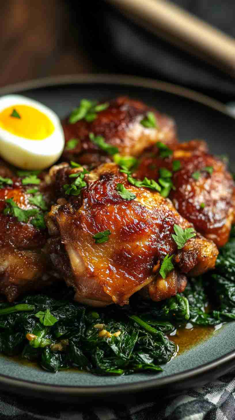 Slow Cooker Filipino Adobo Chicken