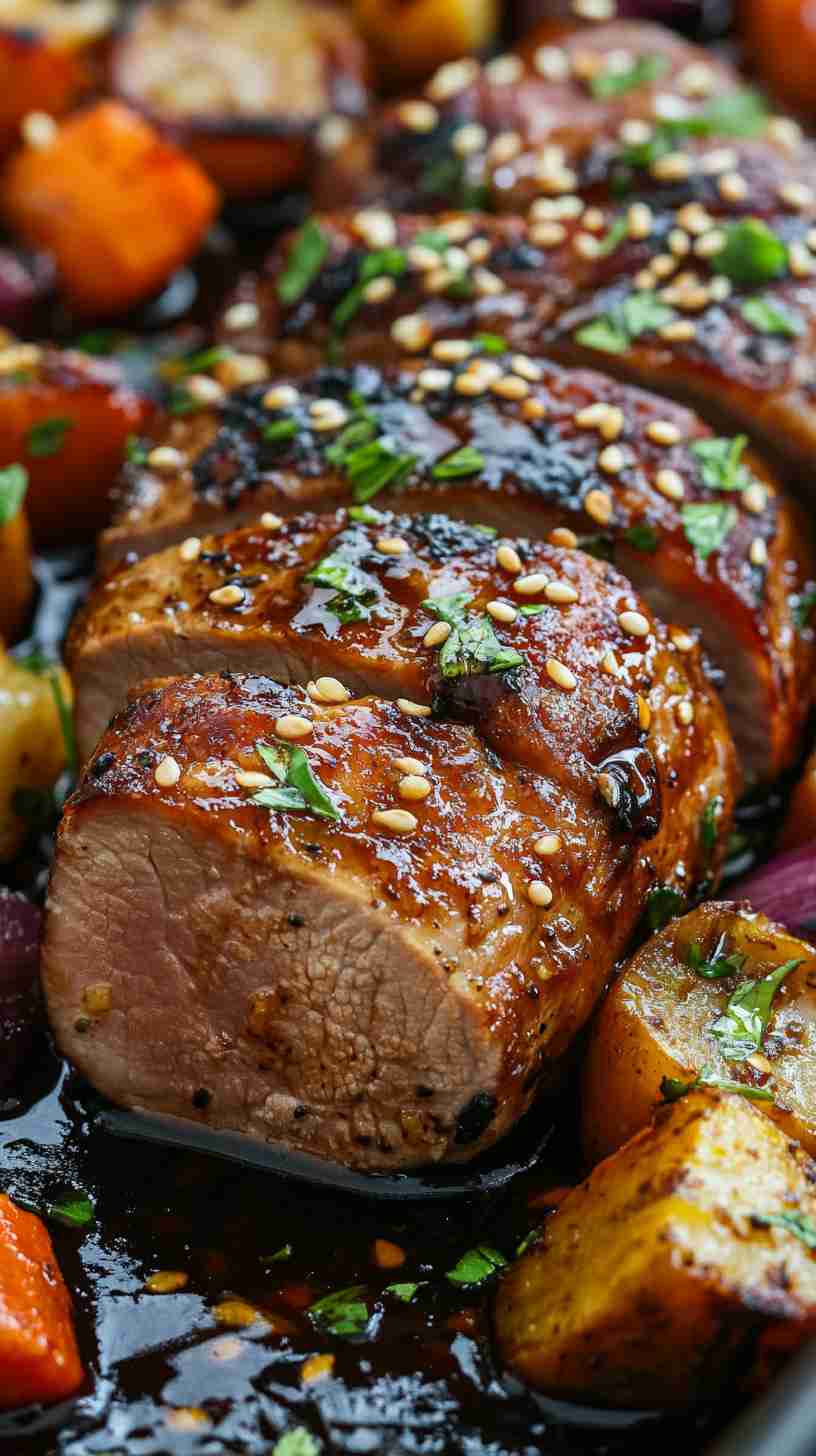 Slow Cooker Honey Garlic Pork Tenderloin
