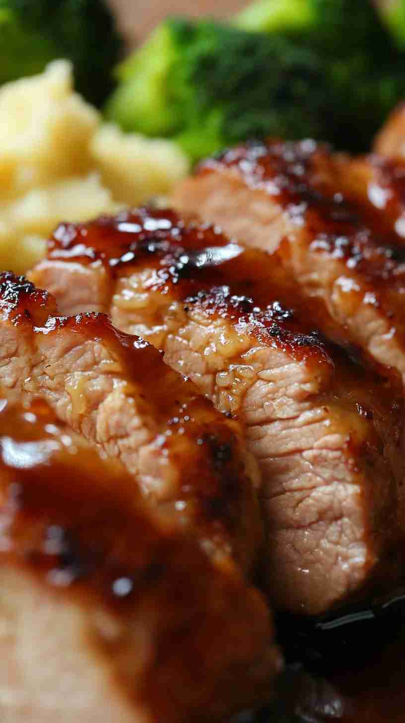 Slow Cooker Honey Garlic Pork Tenderloin