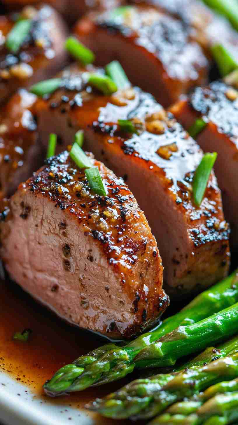 Slow Cooker Maple Dijon Glazed Pork Tenderloin