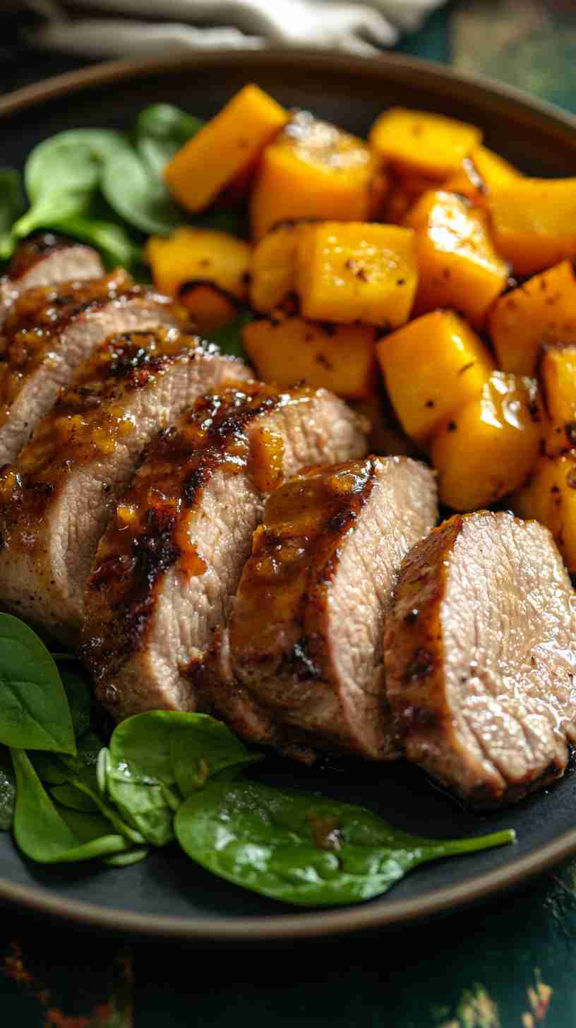 Slow Cooker Maple Dijon Glazed Pork Tenderloin