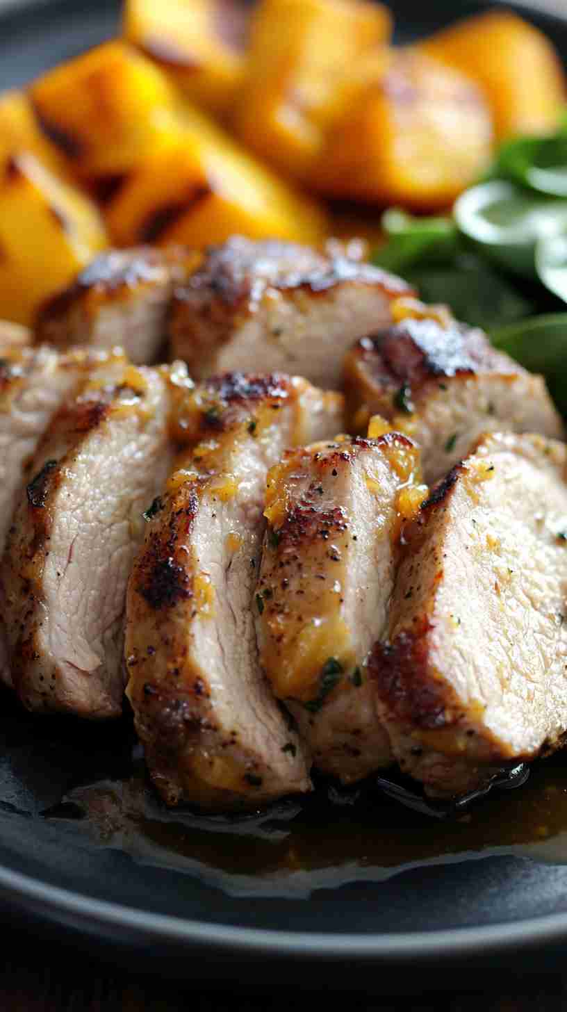 Slow Cooker Maple Dijon Glazed Pork Tenderloin