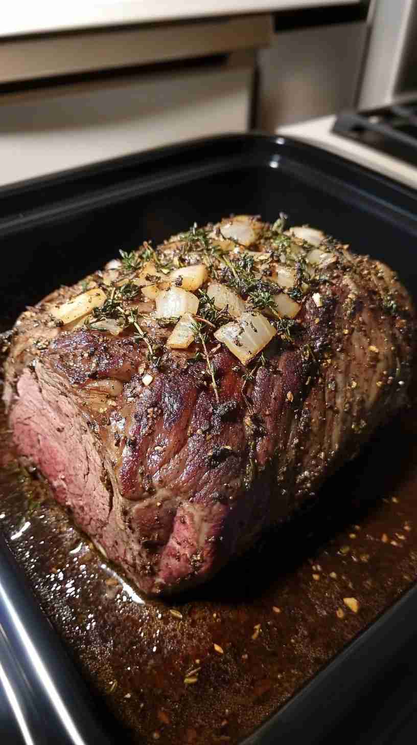 Slow Cooker Tender Beef Arm Roast with Herbs