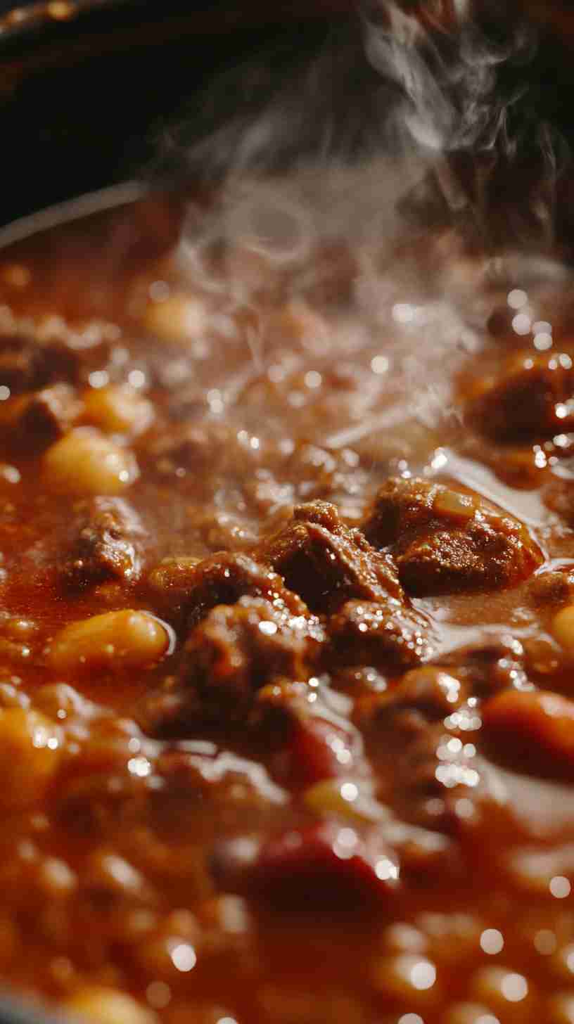Spicy & Smoky Crock Pot Chili
