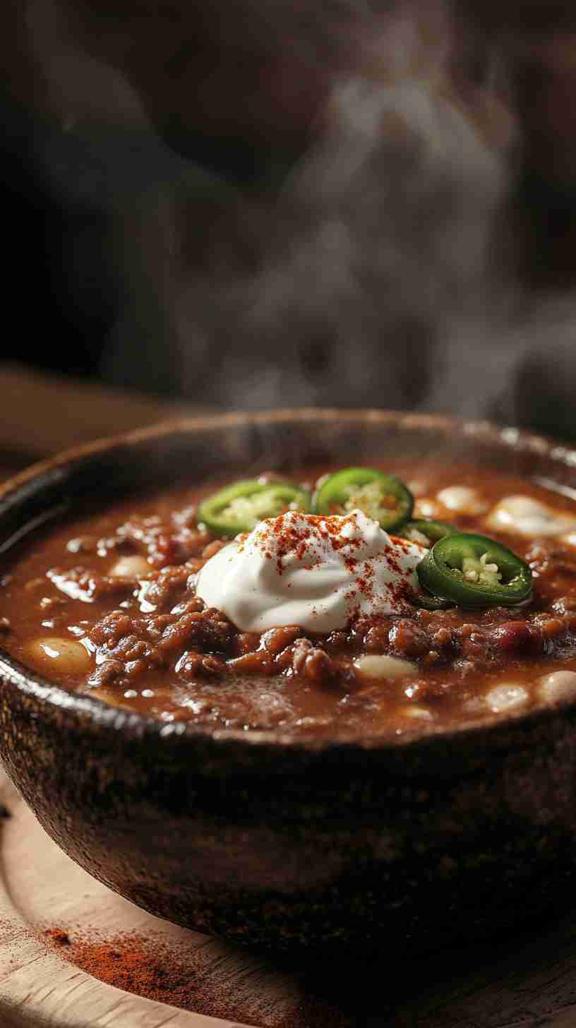 Spicy & Smoky Crock Pot Chili