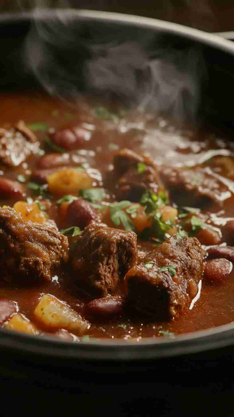 Spicy & Smoky Crock Pot Chili