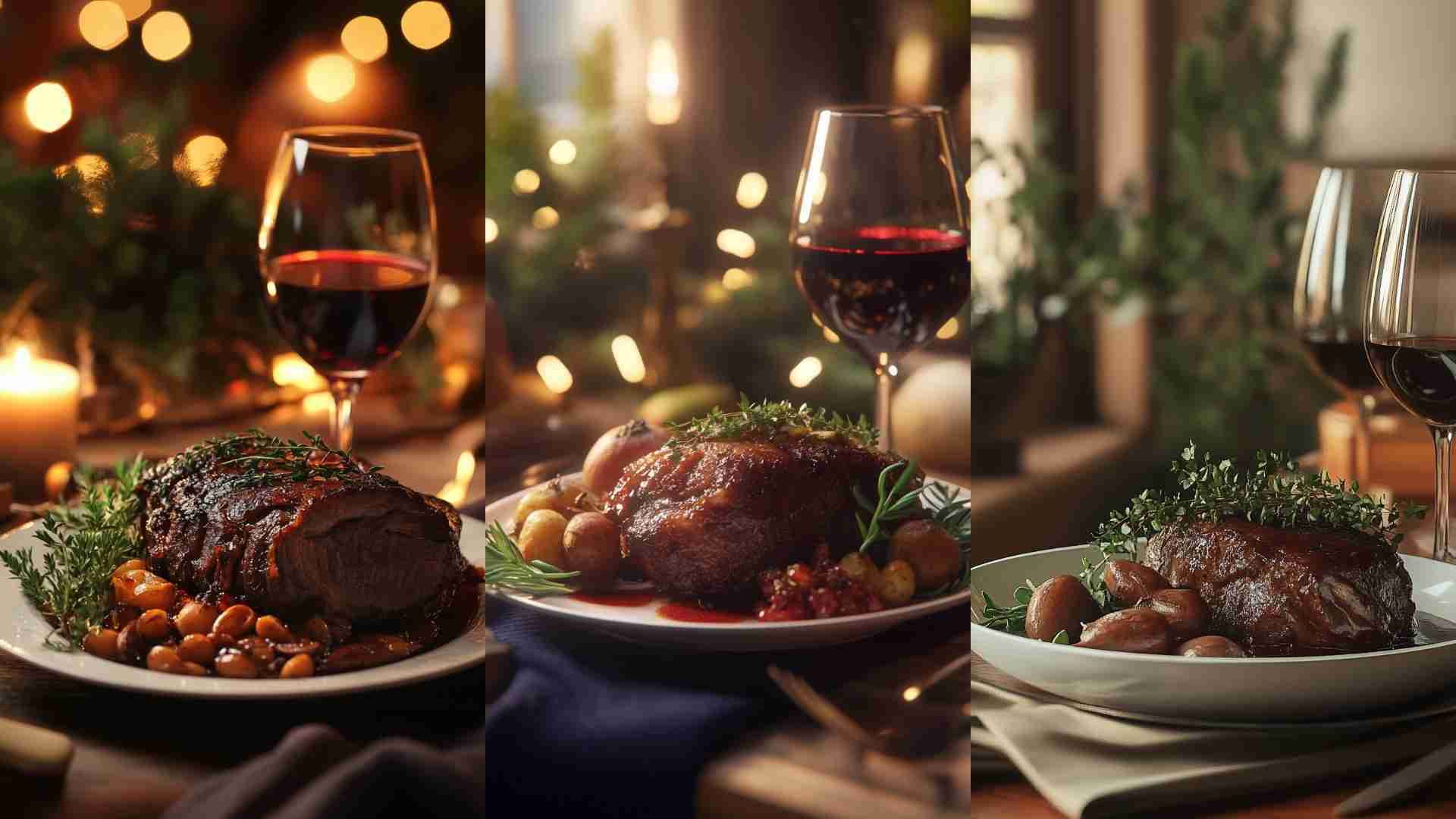 Slow-Cooked Arm Roast with Red Wine and Fresh Herbs
